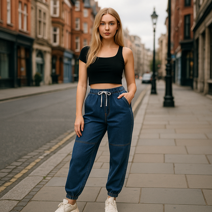 Esgerth Denim joggingbukser