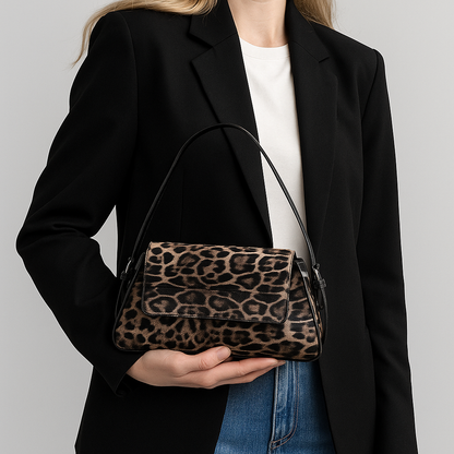 Evy Leopard Design Taske