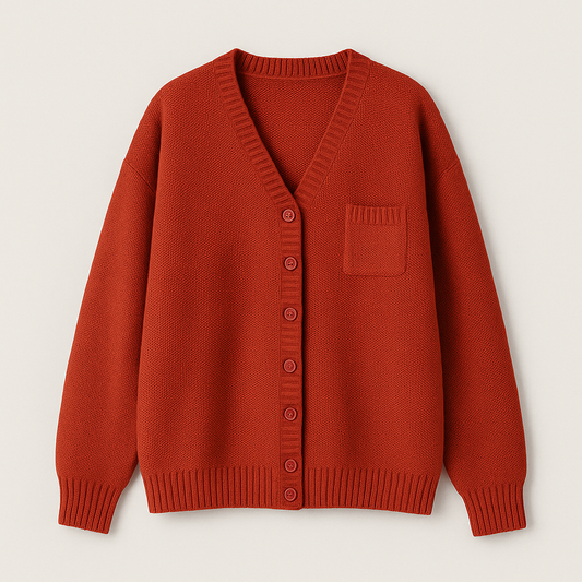 Gerda Afslappet Strikket Cardigan