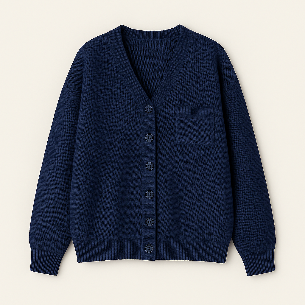 Gerda Afslappet Strikket Cardigan
