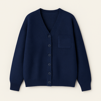 Gerda Afslappet Strikket Cardigan