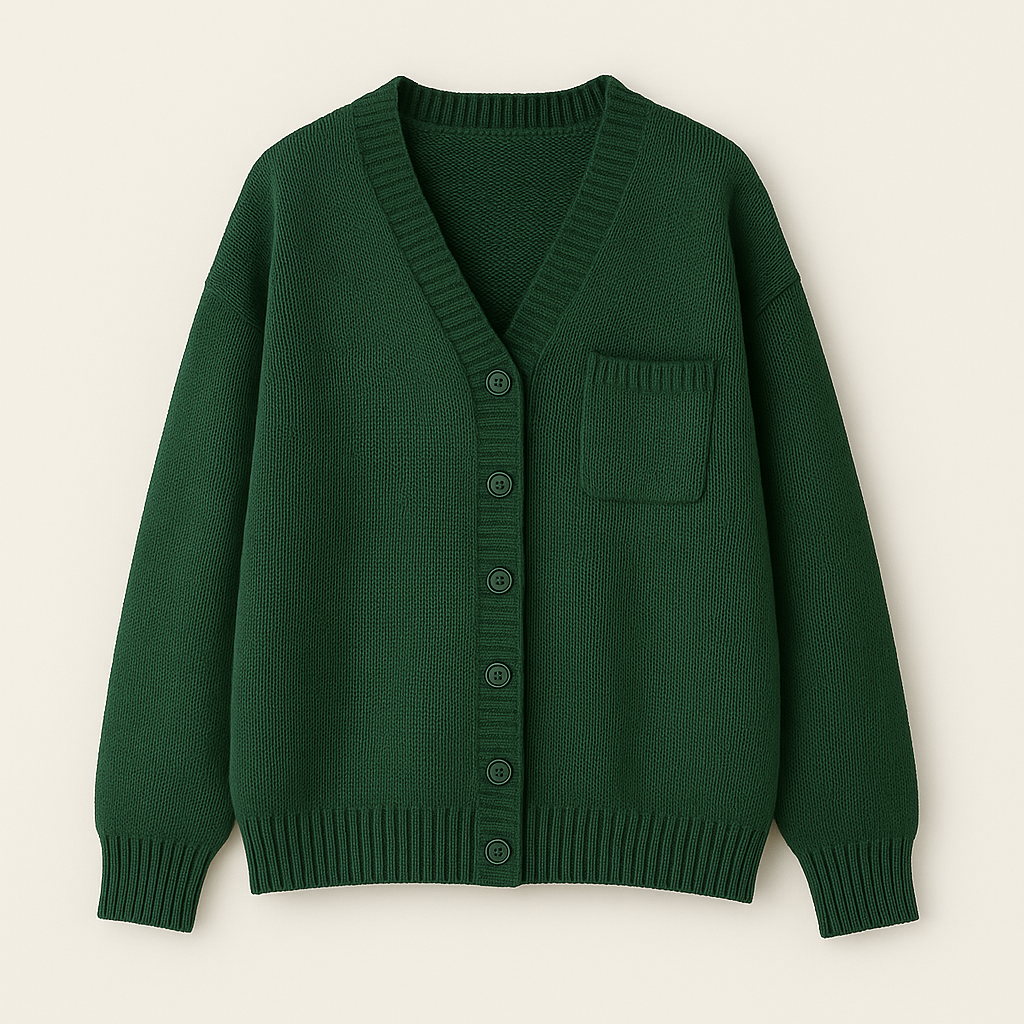 Gerda Afslappet Strikket Cardigan