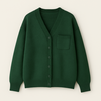 Gerda Afslappet Strikket Cardigan