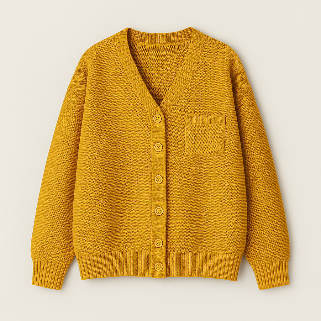 Gerda Afslappet Strikket Cardigan