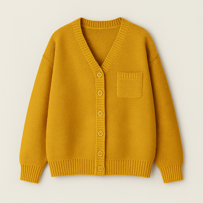Gerda Afslappet Strikket Cardigan