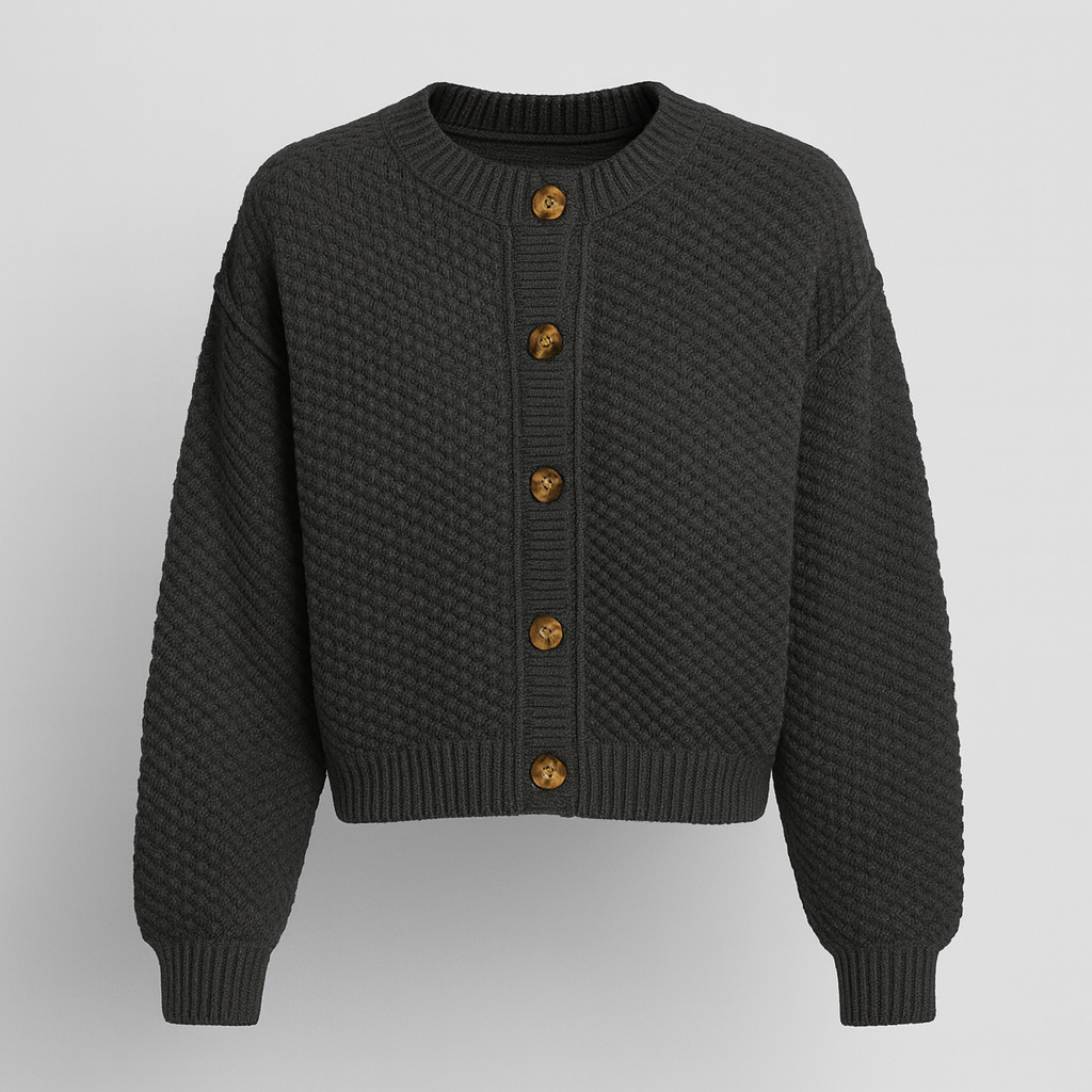 Helene Strikket kort Cardigan