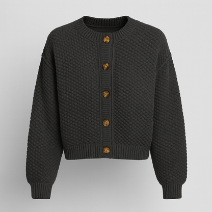 Helene Strikket kort Cardigan