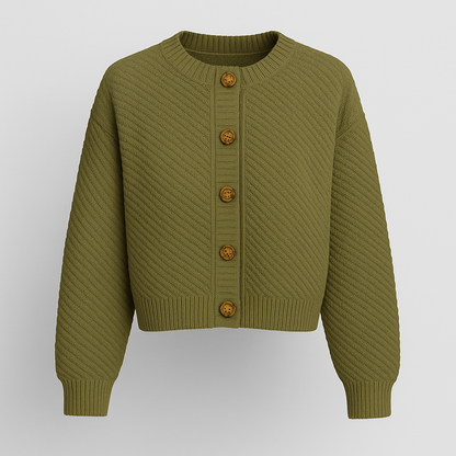 Helene Strikket kort Cardigan