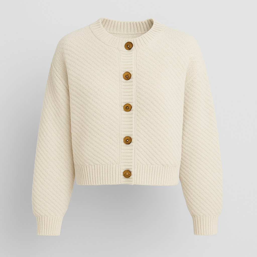 Helene Strikket kort Cardigan