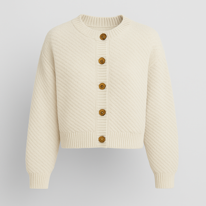 Helene Strikket kort Cardigan