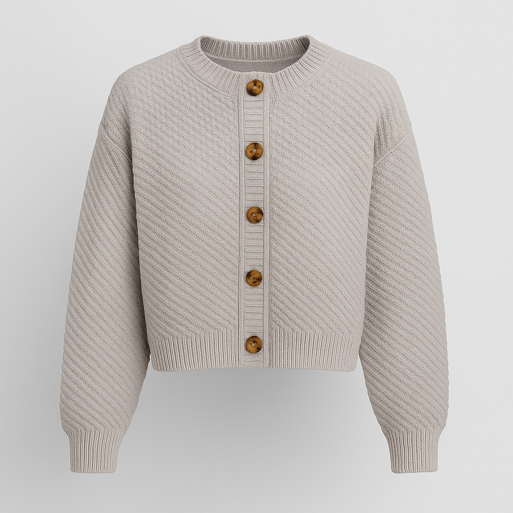 Helene Strikket kort Cardigan