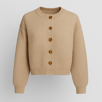 Helene Strikket kort Cardigan