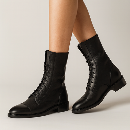 Helga Støvler i imiteret læder