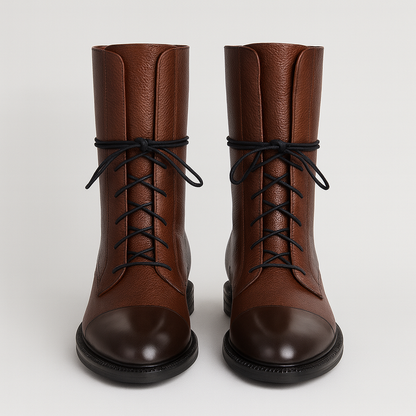 Helga Støvler i imiteret læder