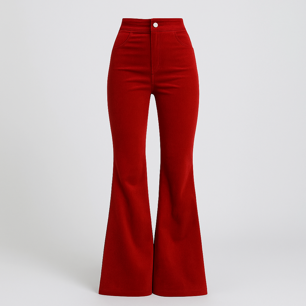 Irene Trendy bukser med høj talje og brede ben