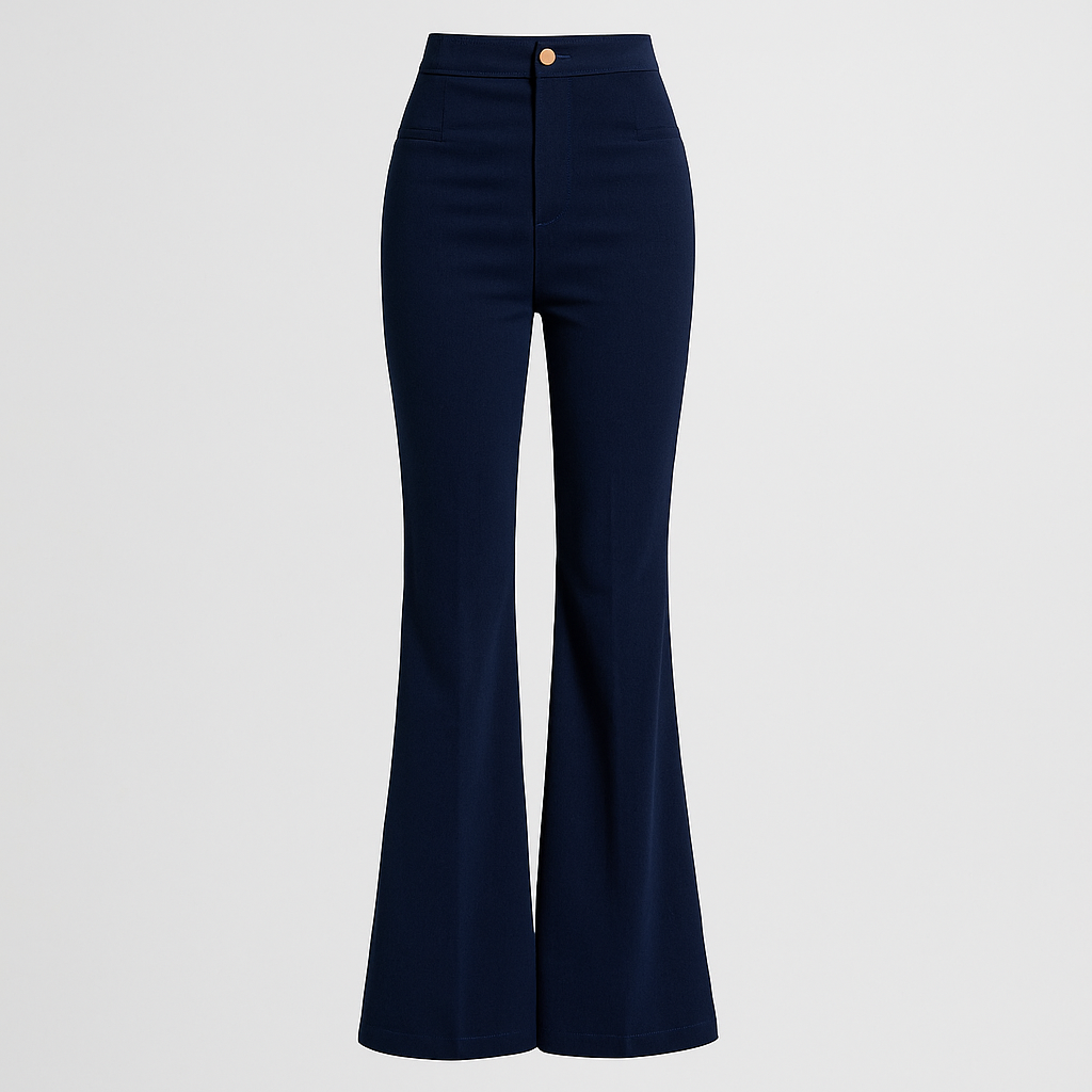 Irene Trendy bukser med høj talje og brede ben