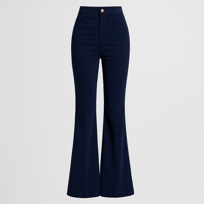 Irene Trendy bukser med høj talje og brede ben