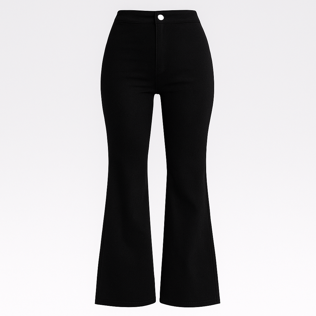 Irene Trendy bukser med høj talje og brede ben