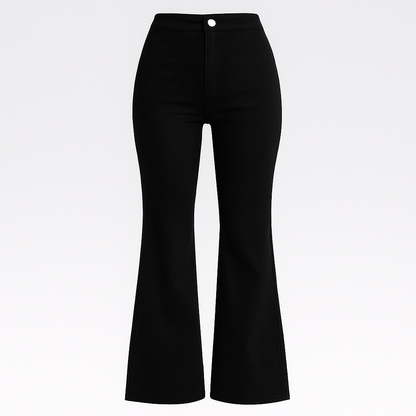 Irene Trendy bukser med høj talje og brede ben