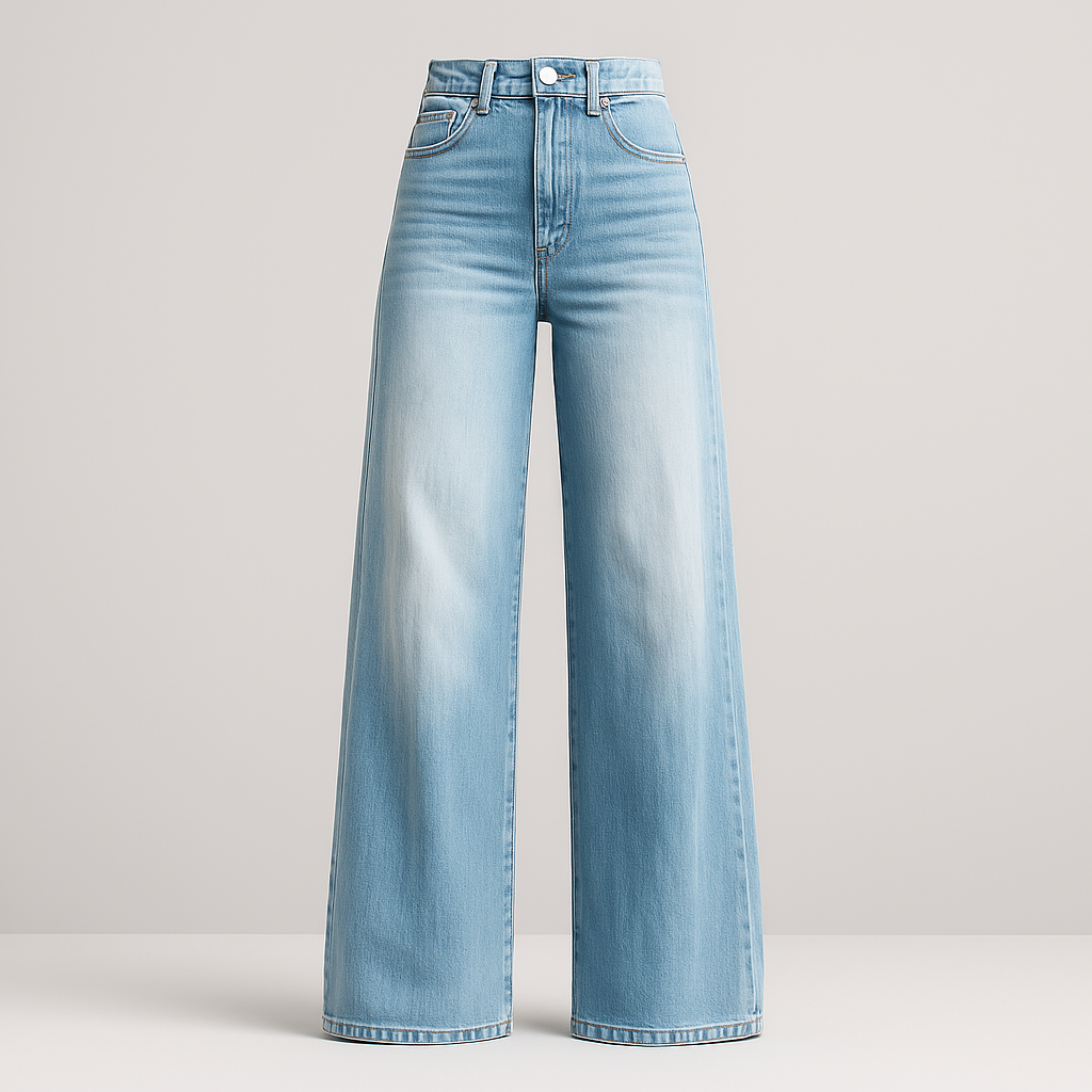 Iris Moderne trendy jeans med brede ben