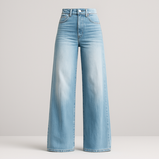 Iris Moderne trendy jeans med brede ben
