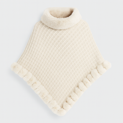 Isabella Poncho med Fuskepels