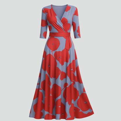 Isla Blomstret Maxi Kjole