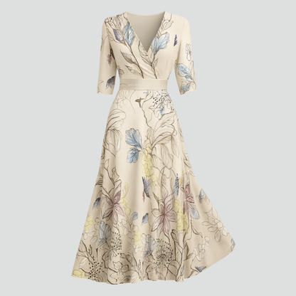Isla Blomstret Maxi Kjole