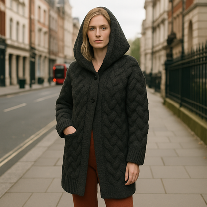 Janina Strikkede hættetrøjer