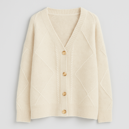 Janneth Afslappet lang cardigan