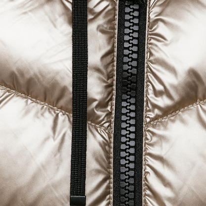 Kirsi Skinnende quiltet jakke