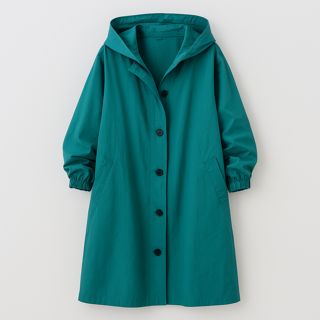 Larissa Klassisk frakke med hætte