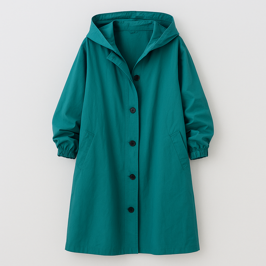 Larissa Klassisk frakke med hætte