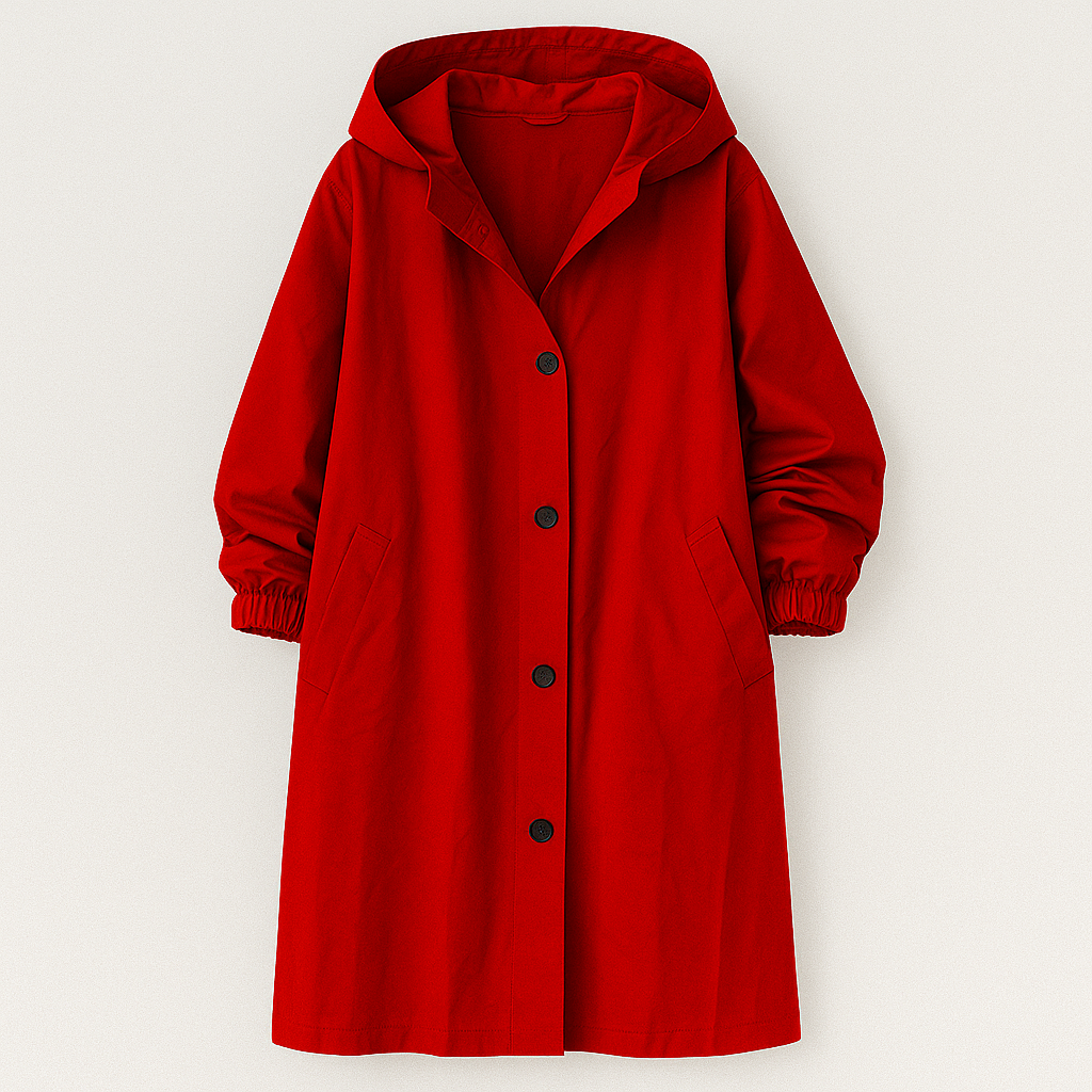 Larissa Klassisk frakke med hætte