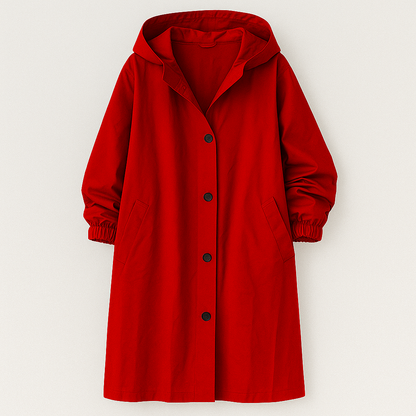 Larissa Klassisk frakke med hætte