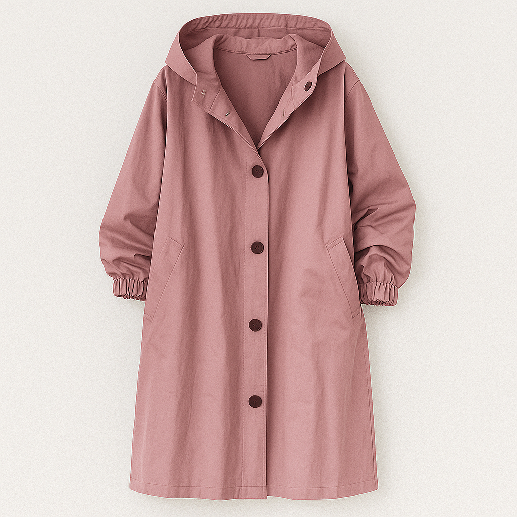 Larissa Klassisk frakke med hætte