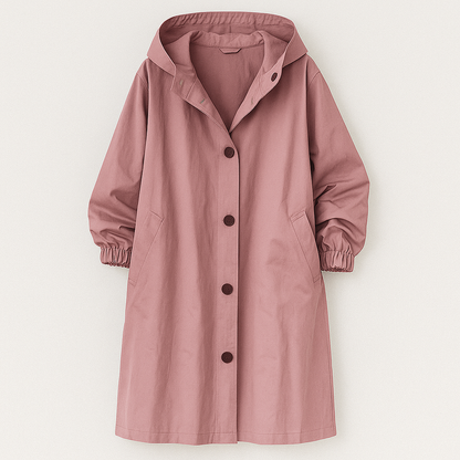 Larissa Klassisk frakke med hætte