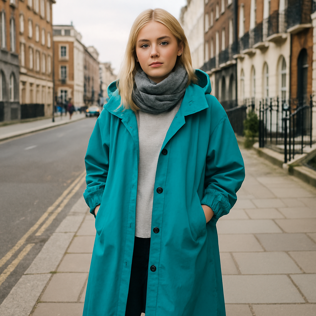 Larissa Klassisk frakke med hætte