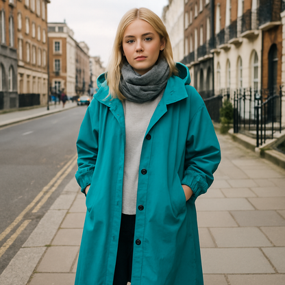 Larissa Klassisk frakke med hætte