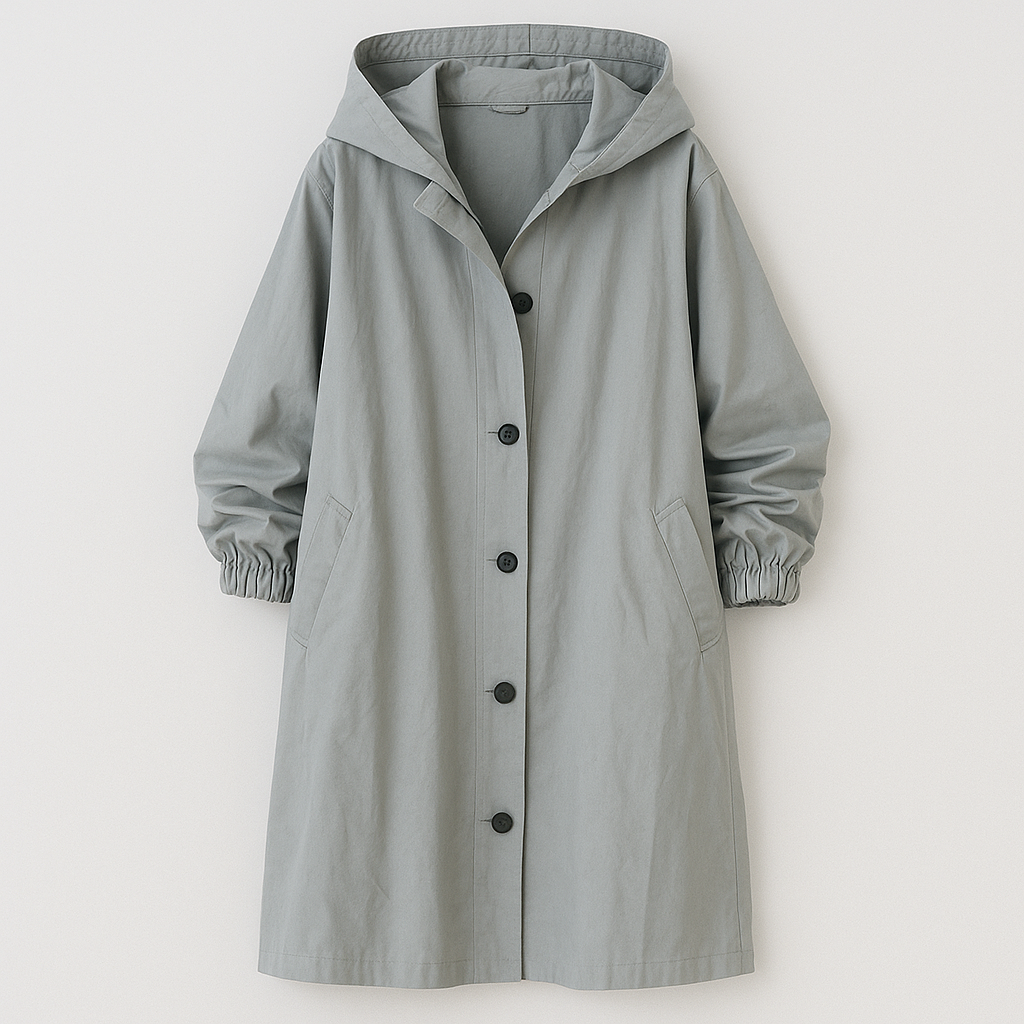 Larissa Klassisk frakke med hætte