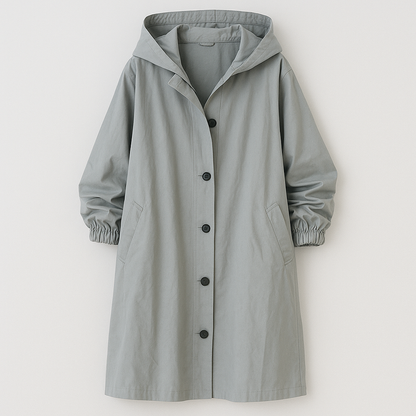 Larissa Klassisk frakke med hætte