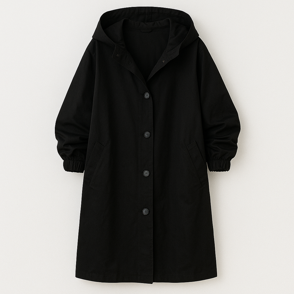 Larissa Klassisk frakke med hætte