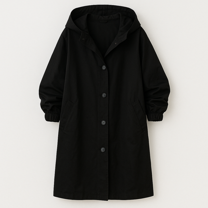 Larissa Klassisk frakke med hætte