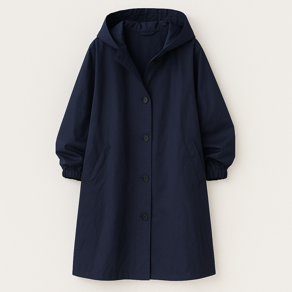 Larissa Klassisk frakke med hætte