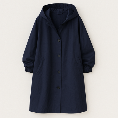 Larissa Klassisk frakke med hætte