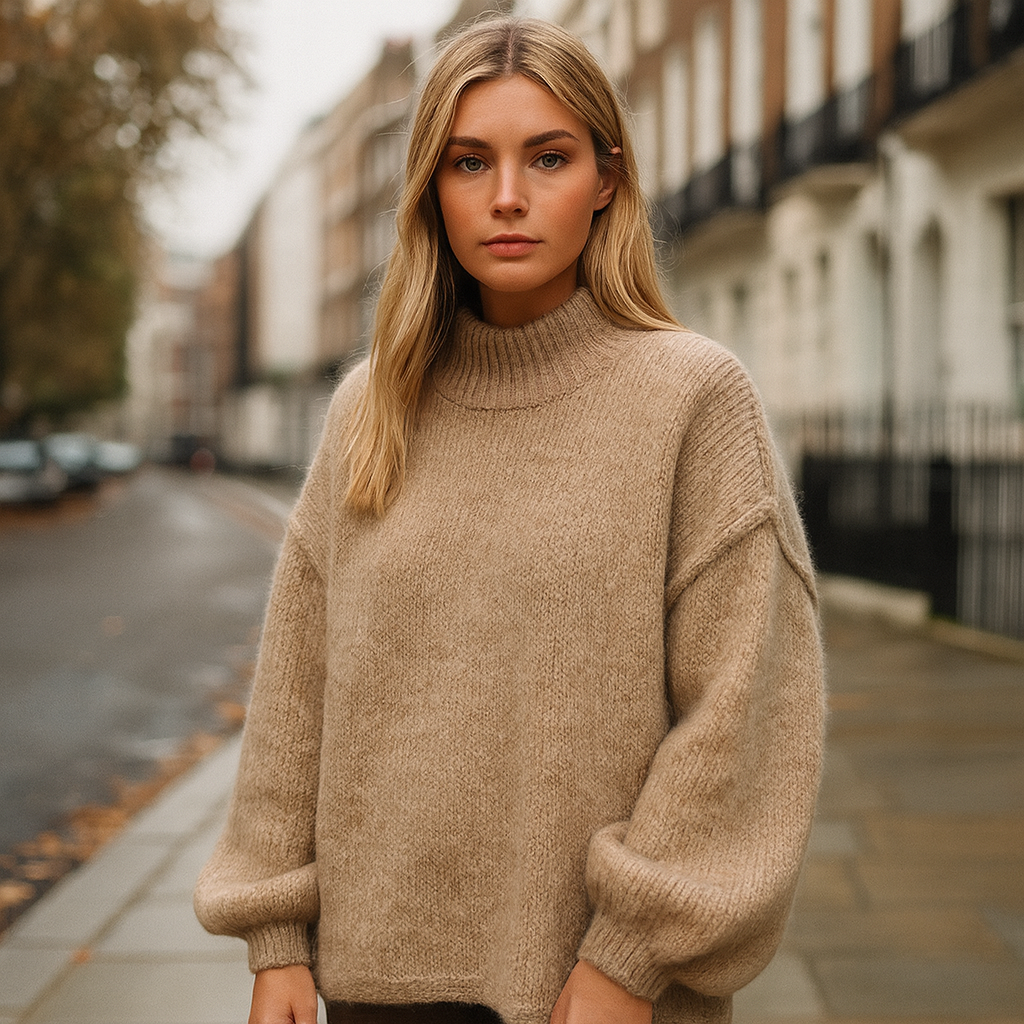 Line Oversized Striktrøje