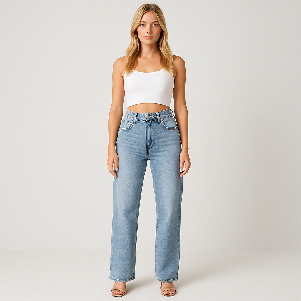 Malou Jeans med brede ben