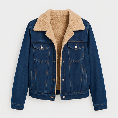 Maren Denim Sherpa-jakke