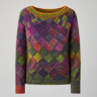 Maria Farverig Vintertrøje