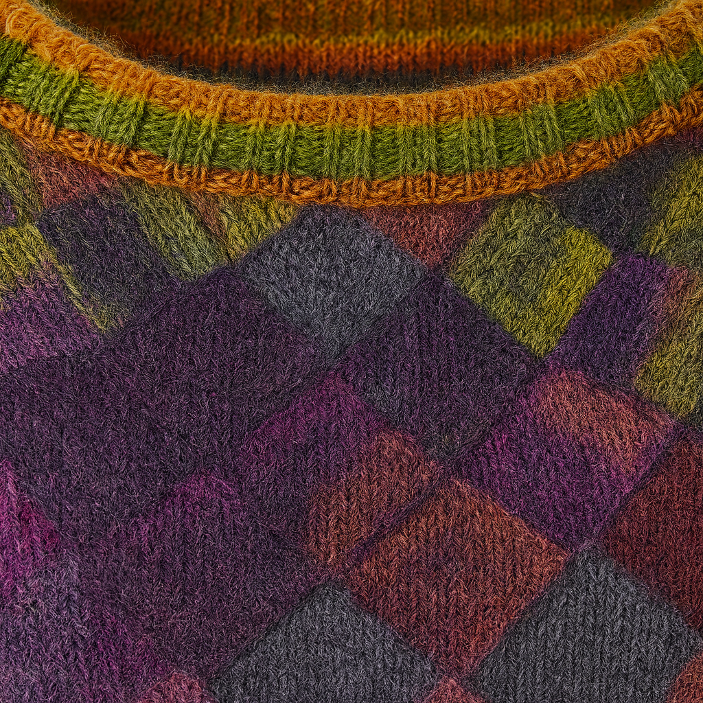 Maria Farverig Vintertrøje